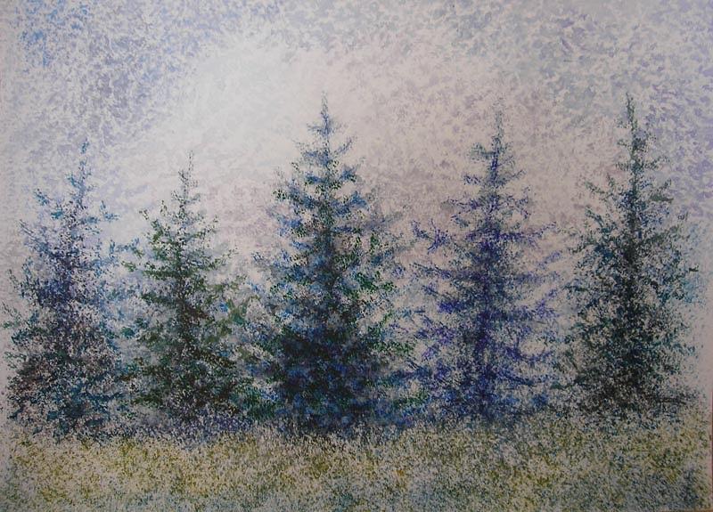 First Snow  Painting by Anna  Duyunova