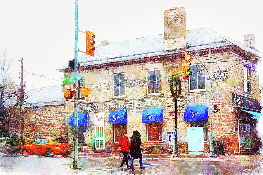 First snow in Perth, Ontario Digital Art by Tatiana Travelways