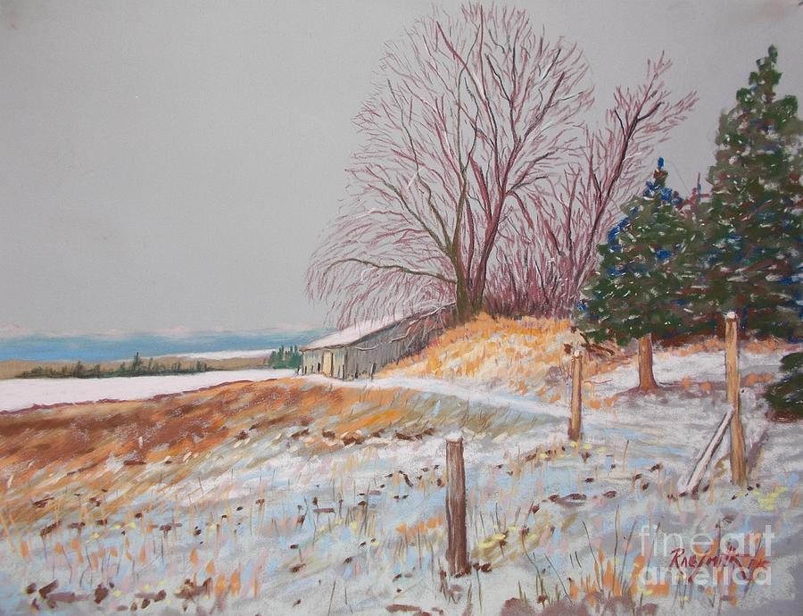 First Snow  Pastel by Rae  Smith PAC