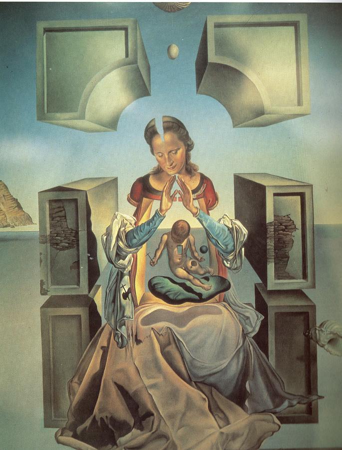 First Study for the Madonna of Port Lligat Painting by Salvador Dali - Fine  Art America