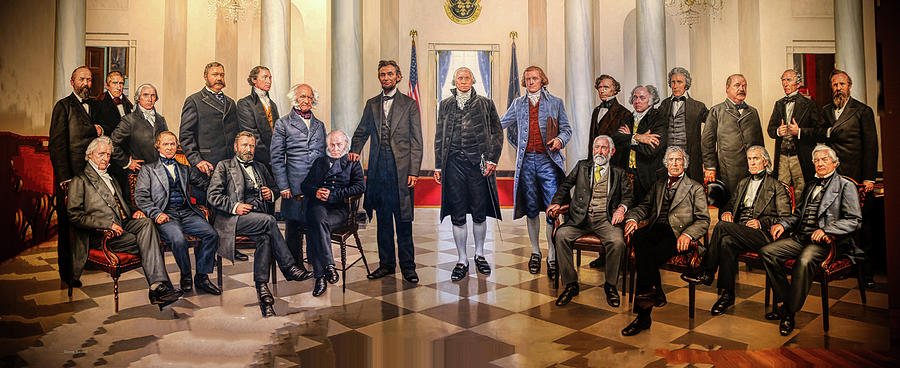 First Twenty-three Presidents of the U.S. Photograph by Dennis Baswell