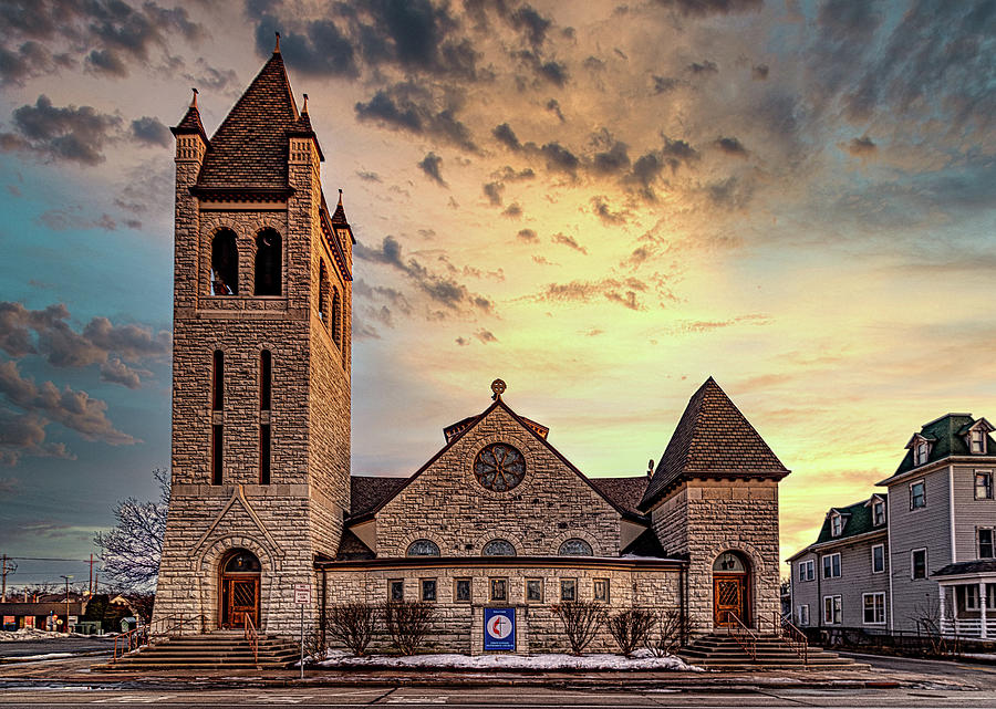 City Photograph - First United Methodist Church by Randy Scherkenbach