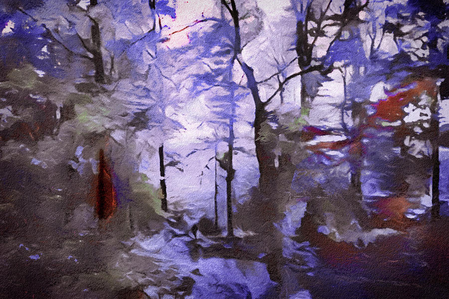 First Woodland Snow Digital Art by Susan Maxwell Schmidt