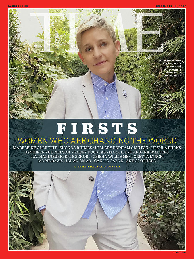 Firsts - Women Who Are Changing the World, Ellen Degeneres Photograph by Photograph by Luisa Dorr for TIME