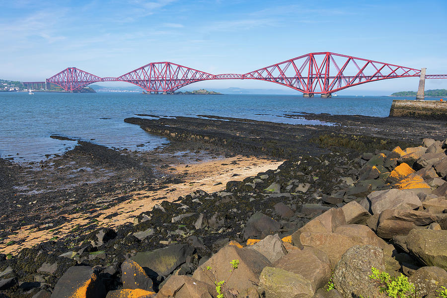 Firth of Forth Shore and Forth Bridge Photograph by Artur Bogacki