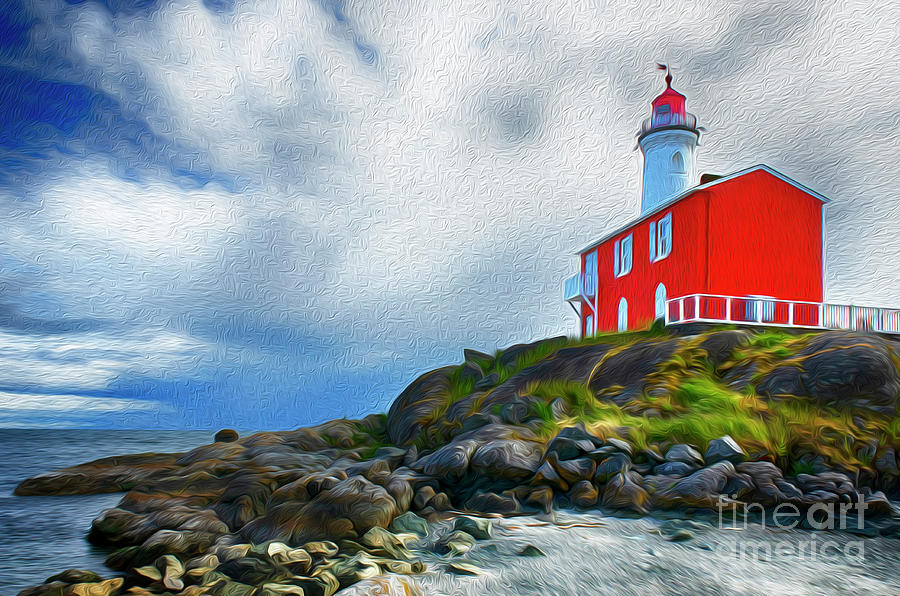 Lighthouse Photograph - Fisgard Lighthouse Vancouver Island 5 by Bob Christopher