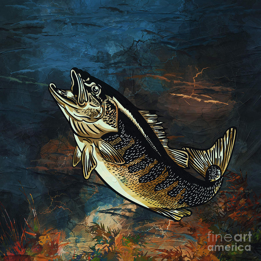 Fish Digital Art by Andrzej Szczerski