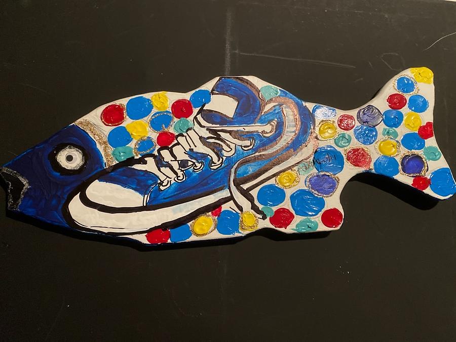 Fish Mixed Media by Angie ONeal