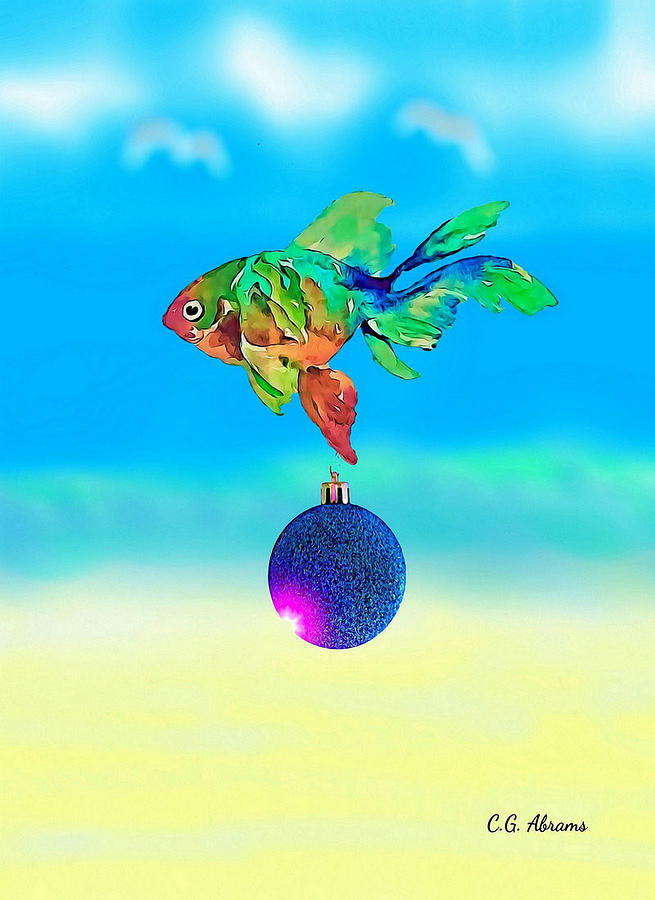 Fish Ball Digital Art by CG Abrams