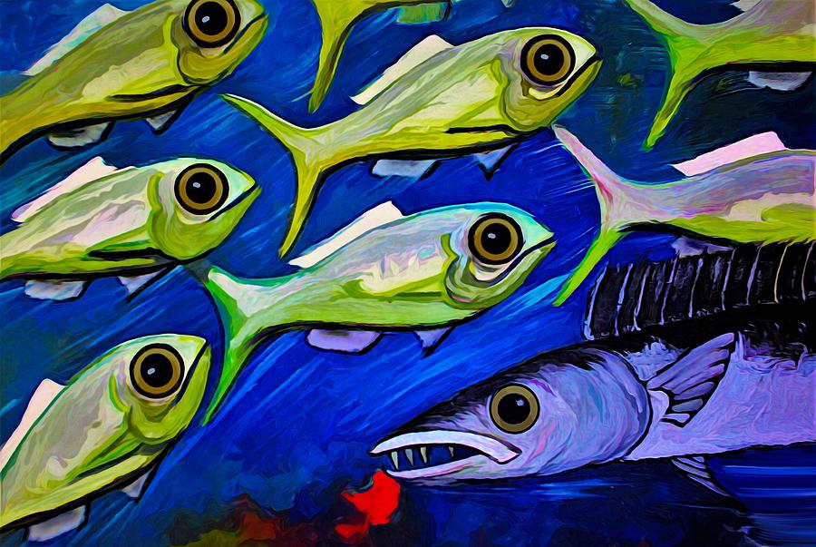 Fish Ball Painting by Joan Stratton