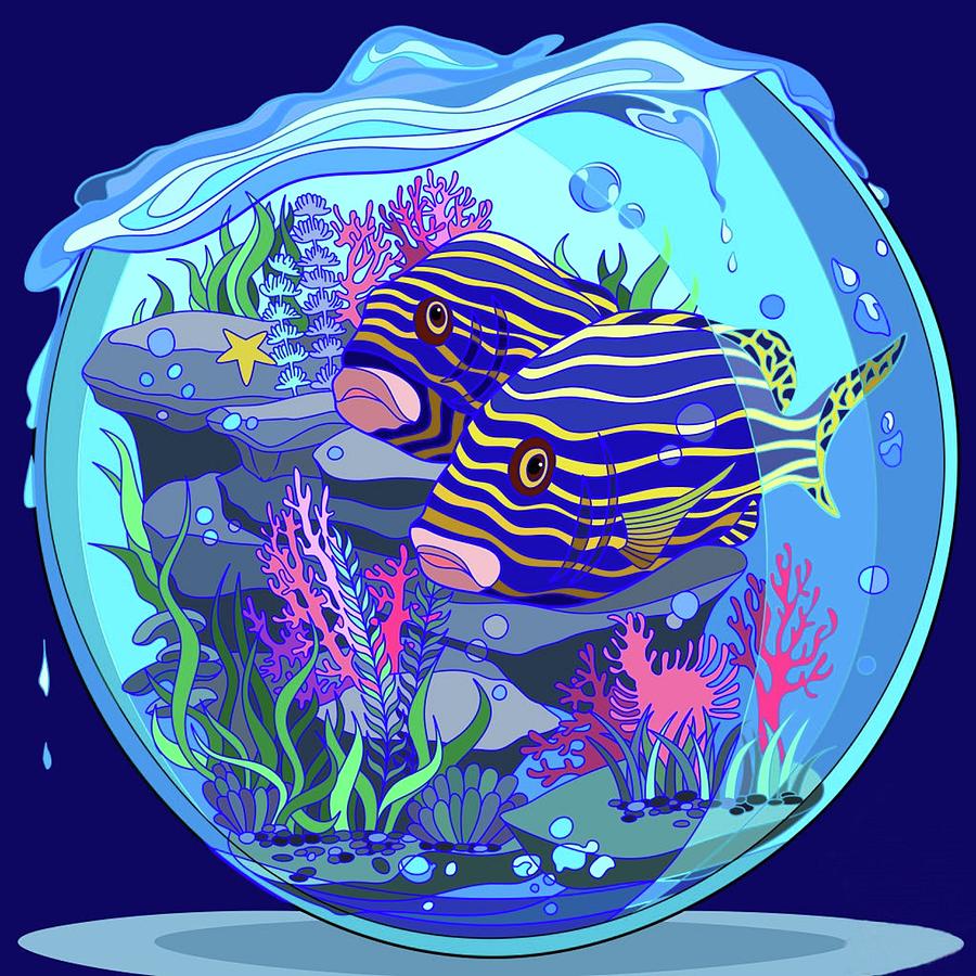 Fish Bowl Painting by Teresa Trotter