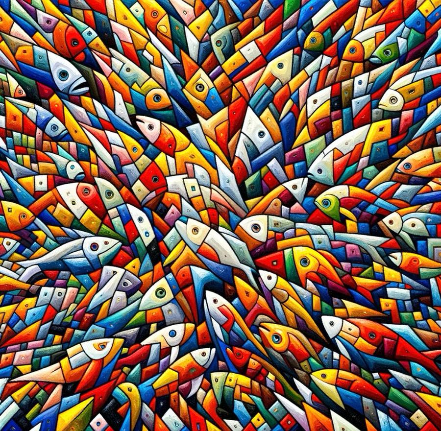Fish Painting by Emeka Okoro