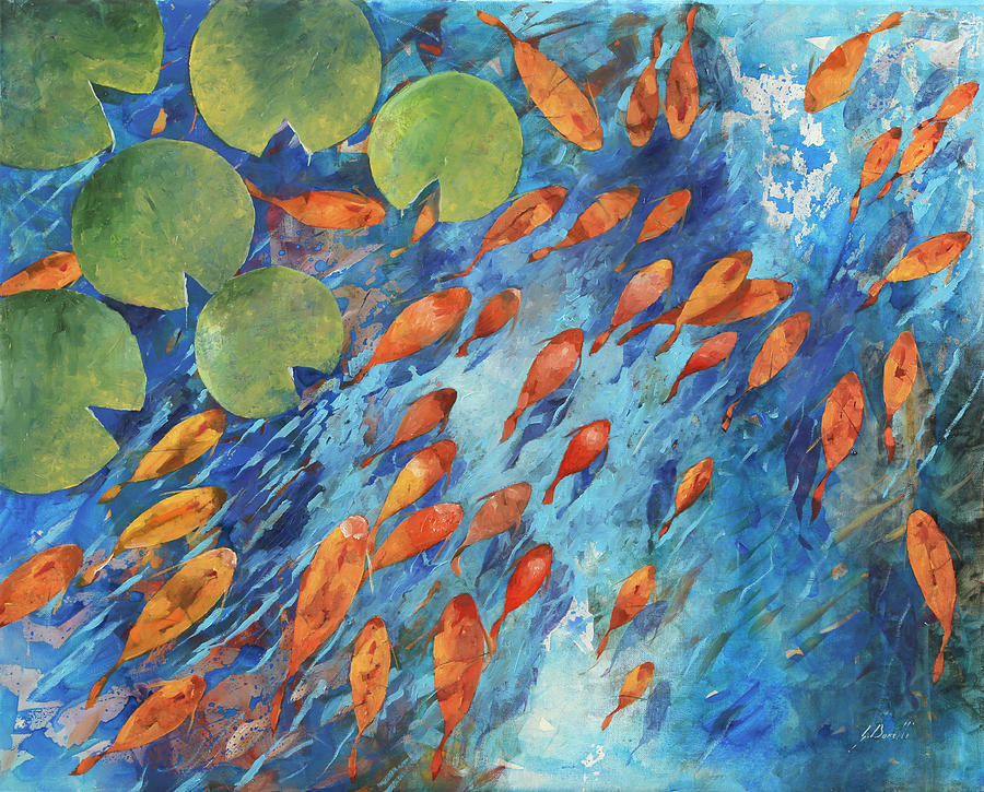 Fish Flash Painting by Guido Borelli
