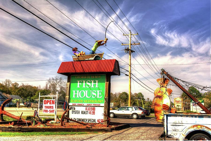 Fish House Sign Photograph By TJ Baccari Pixels   Fish House Sign Tj Baccari 