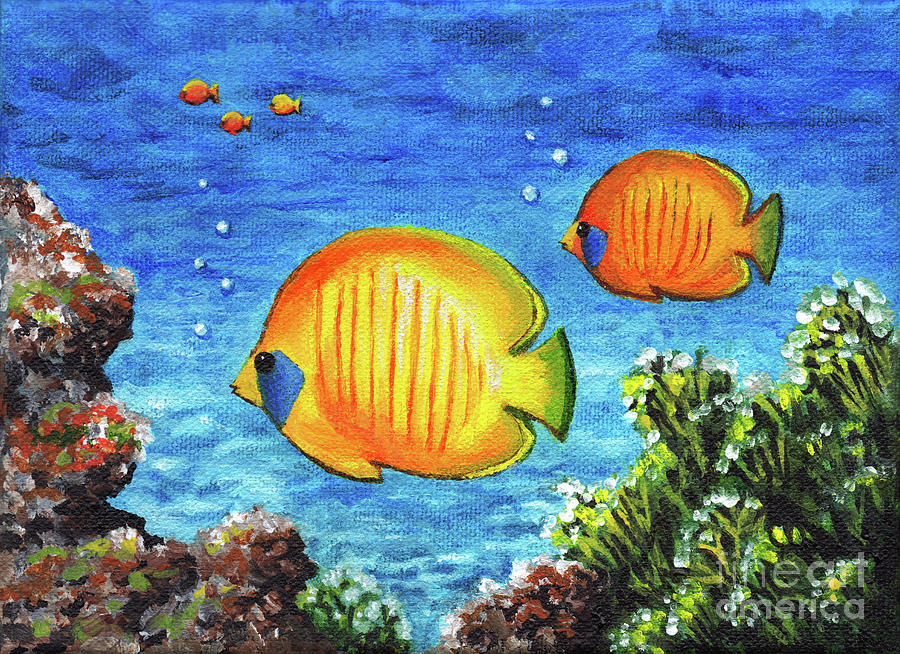 Fish Painting by Lucie Dumas