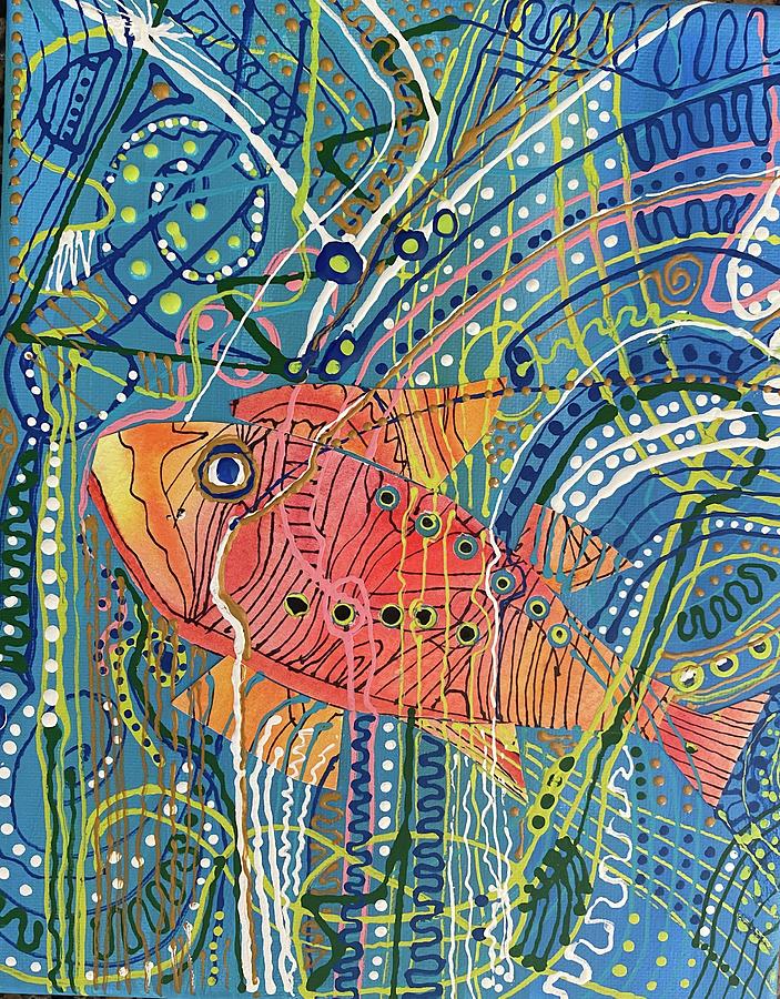 Fish Mixed Media by Ruby P Carter - Fine Art America
