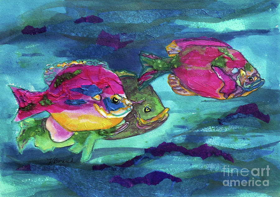 Fish Series 09-3 Painting by Kathy Braud