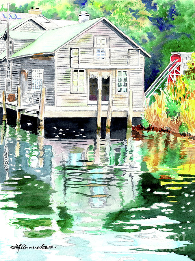 Fish Shanty Painting by LeAnne Sowa