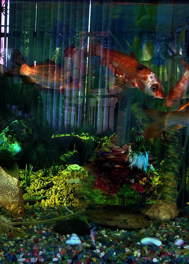 Fish Tank 3 Digital Art by Aldane Wynter