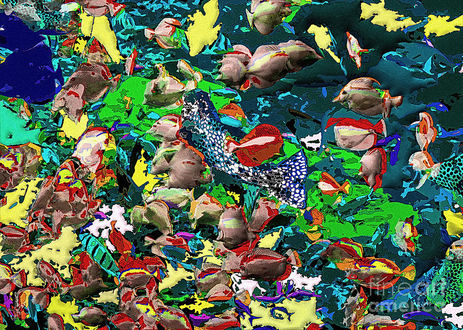Fish Tank Digital Art by Anthony Ellis