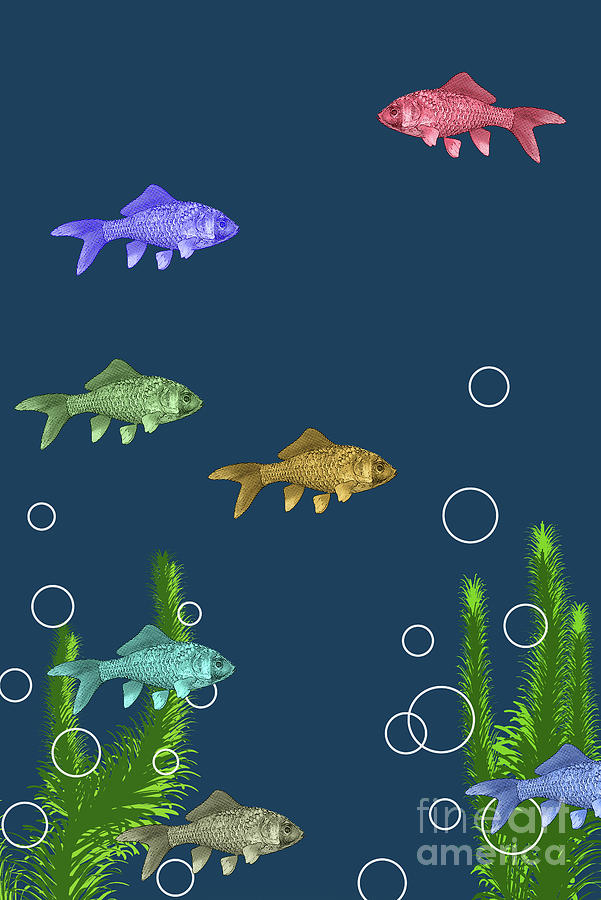Fish Tank Digital Art by Clayton Bastiani