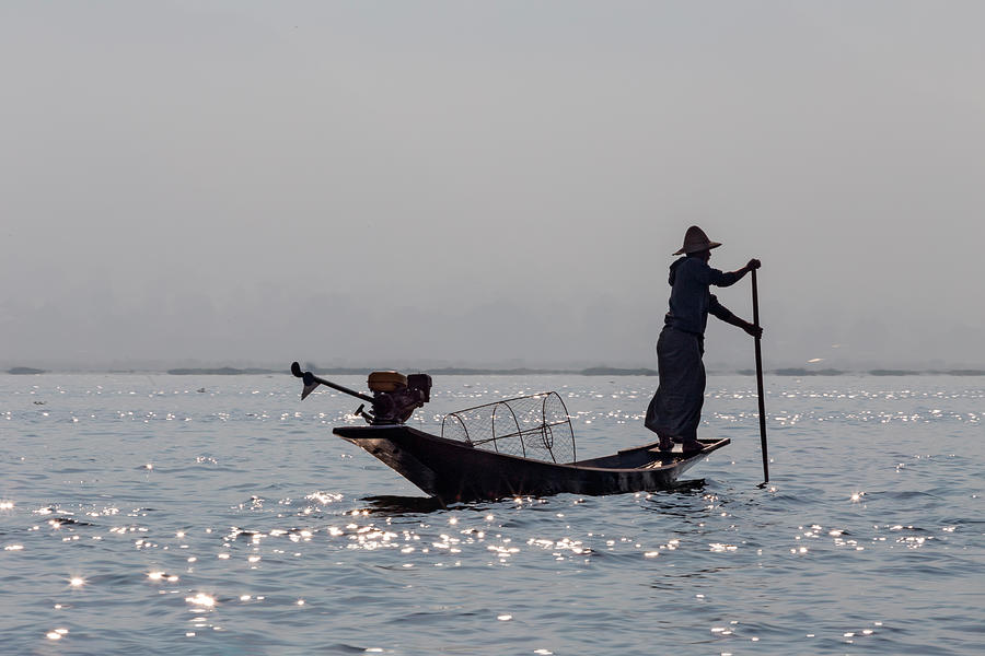 Burmese fisher man Photograph by David Mulder - Fine Art America