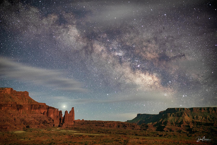 Fisher Towers and the Milky Way Photograph by Dan Norris