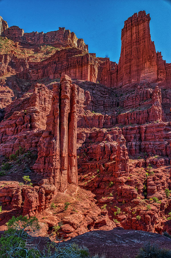 Arches National Park Photograph - Fisher Towers by Jim Thompson