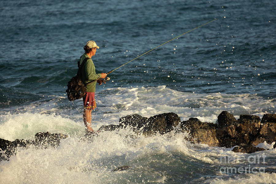 Fisherman Photograph - Fisherman at the Golden Hour by Eva Lechner
