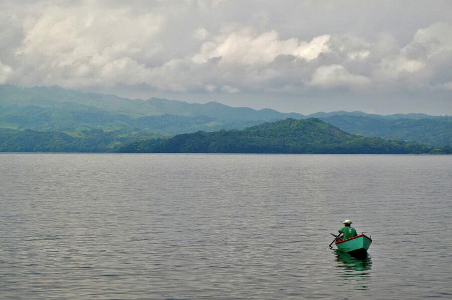 Fisherman, Lake Catemaco Mixed Media by Lorena Cassady - Fine Art America