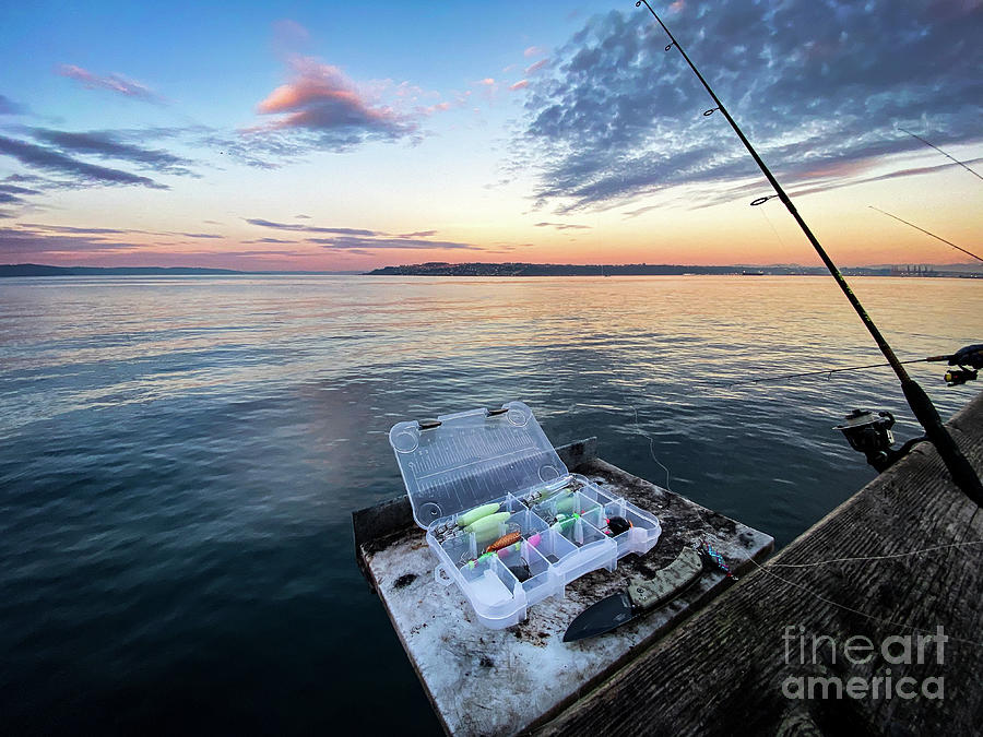 Sunset Photograph - Fisherman sunset  by Rhiannon Ramsey