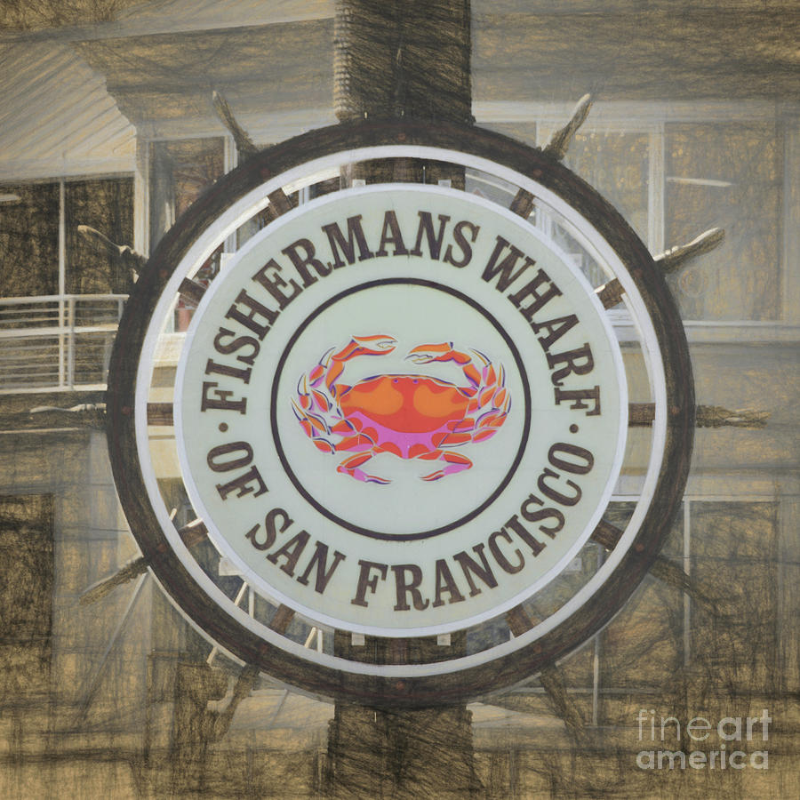 Fishermans Wharf SIgn Photograph by Scott Cameron