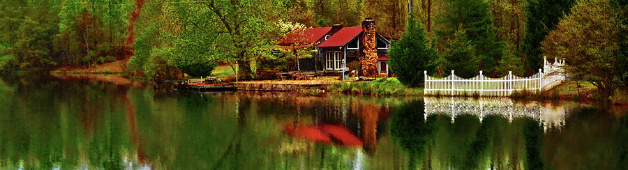 Fishermen Dream Home panorama Photograph by George Bostian