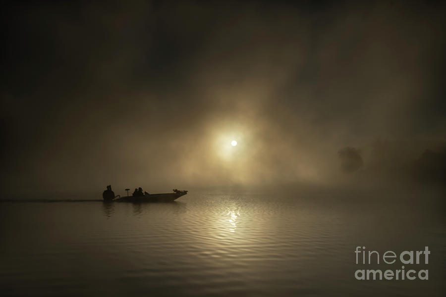 FIshermen in the Fog Photograph by Dennis Hedberg