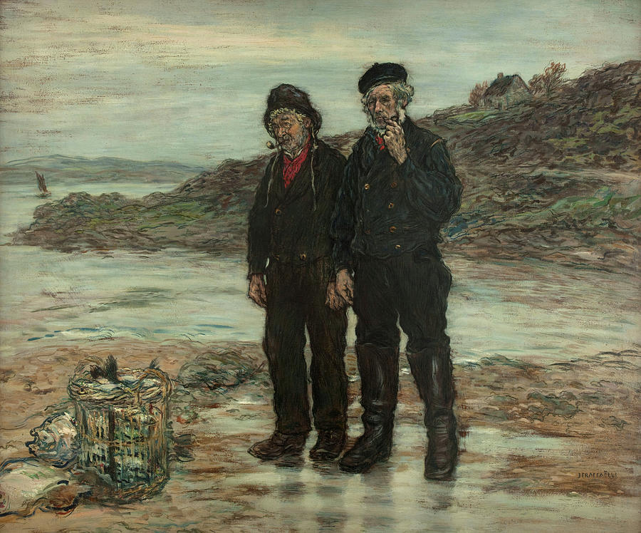 Fishermen of Scotland Painting by Jean-Francois Raffaelli
