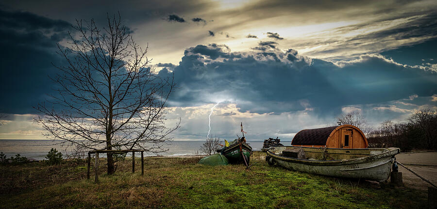 Fishermen Village Latvia / Artist of the Month  in Art of Fishing  Photograph by Aleksandrs Drozdovs