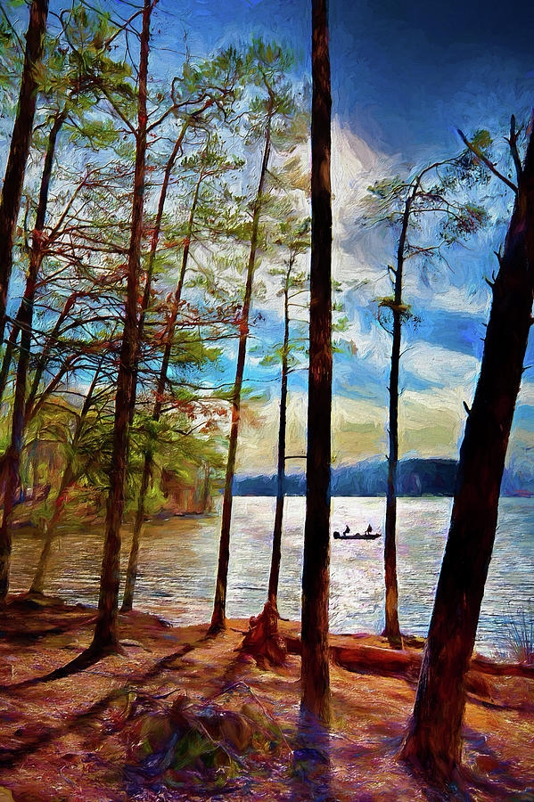 Fishing and Relaxing ap Painting by Dan Carmichael