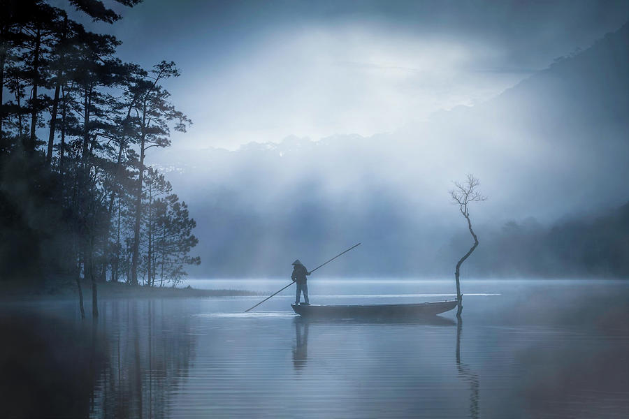 Fishing at night Photograph by Thomas Ozga - Fine Art America