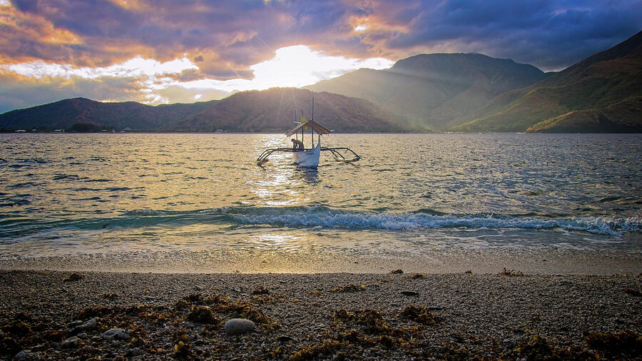 Fishing at Sunrise In The Philippines Photograph by Anthony Sacco Fishing at Sunrise In The Philippines Photograph by Anthony Sacco