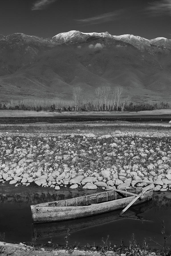 Fishing boat at Lake Kerkini Photograph by Ioannis Konstas