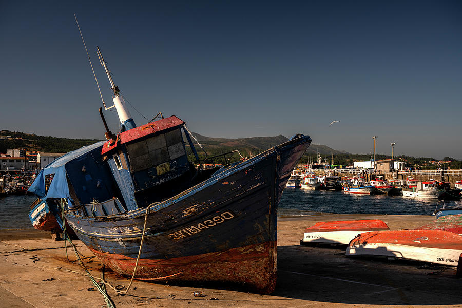 Fishing Boat at the Port of Ribeira Photograph by Pablo Lopez