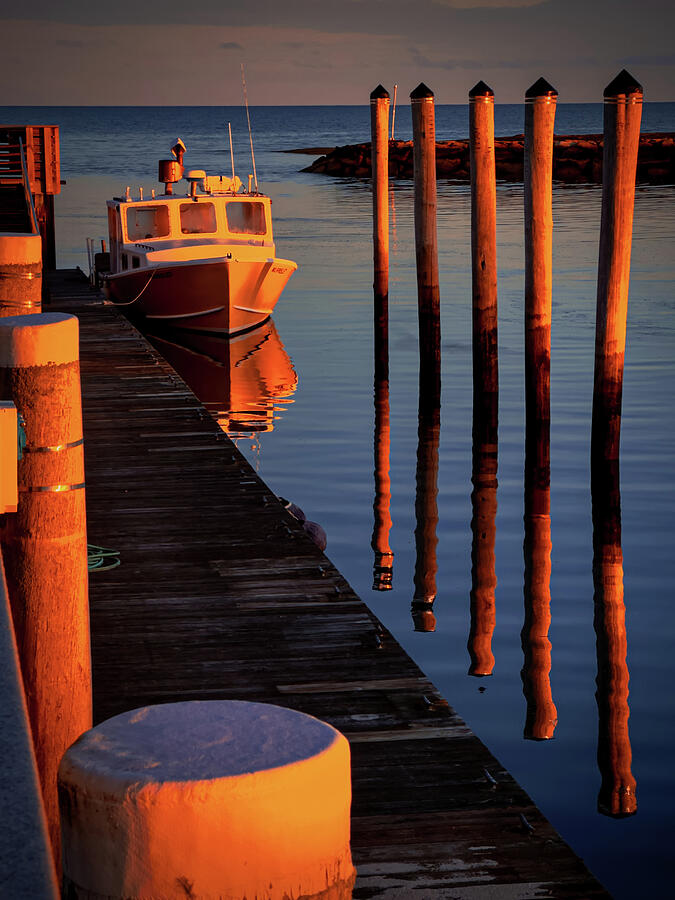 Fishing Boat at the Rock Harbor Photograph by Darius Aniunas Fishing Boat at the Rock Harbor Photograph by Darius Aniunas