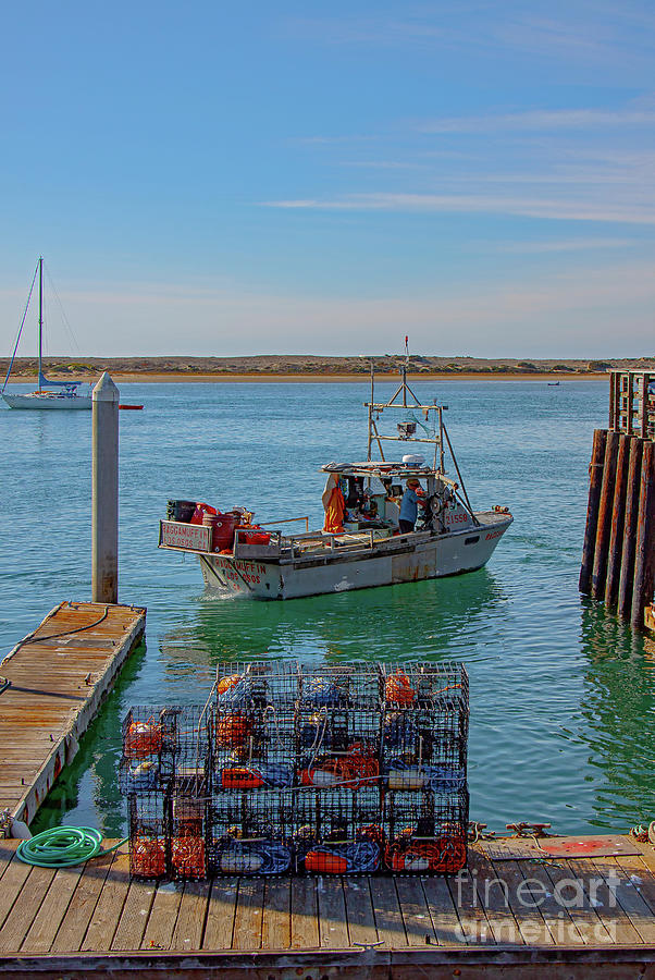 Fishing Boat Backing into Its Spot at the Morro Bay Dock