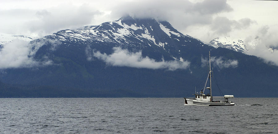 Fishing Boat in Auke Bay Photograph by James C Richardson