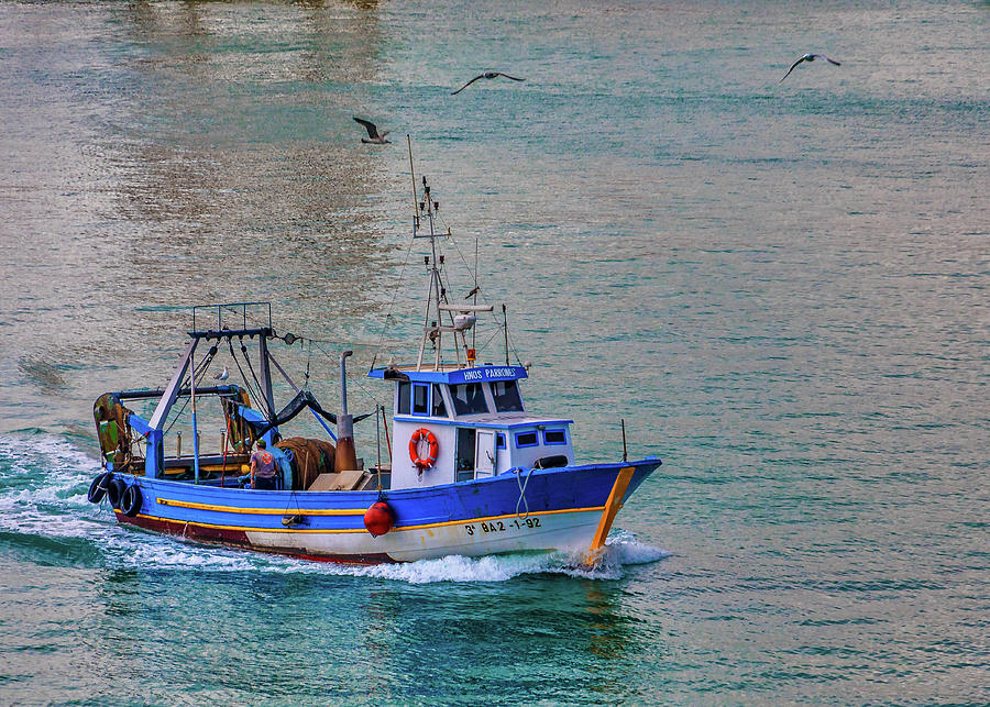 Fishing Boat in Barcelona Photograph by Darryl Brooks