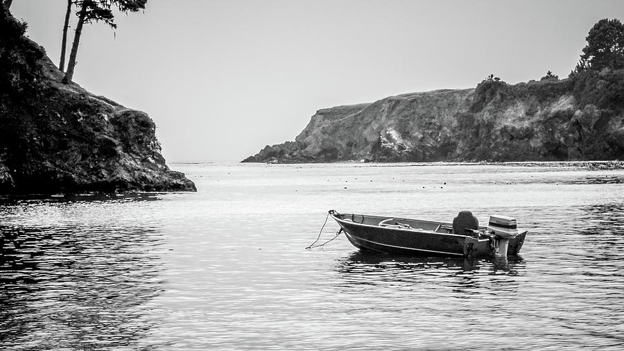 Fishing boat in the bay Photograph by Mike Fusaro