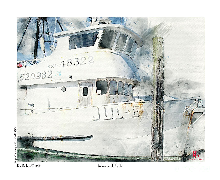Fishing Boat JUL-E Digital Art by Kenneth De Tore