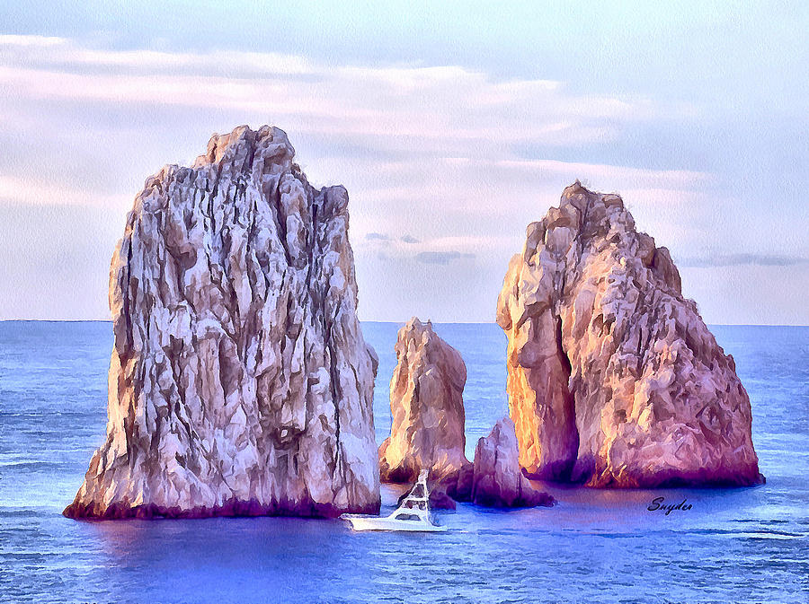 Fishing Boat Lands End Cabo San Lucas Photograph by Floyd Snyder