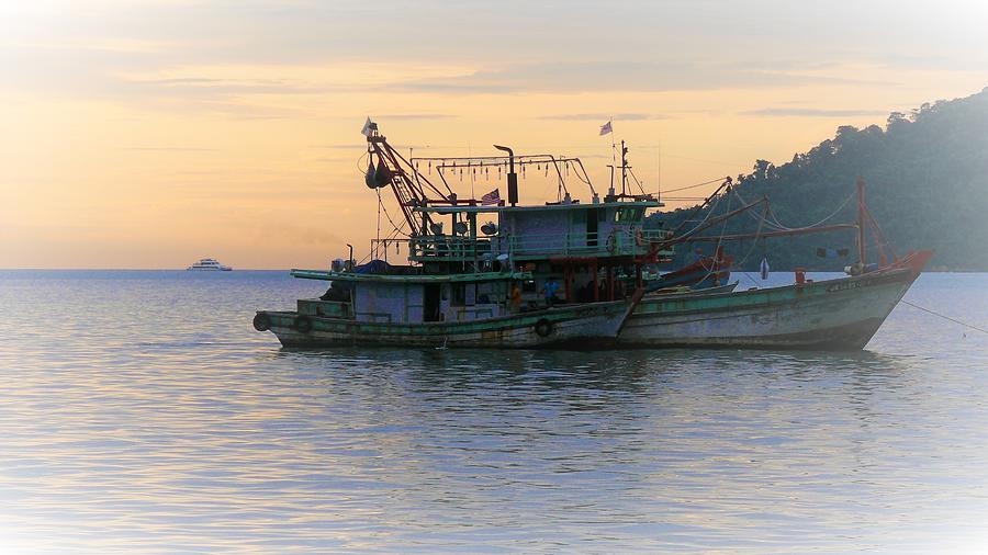 Fishing Boat Malaysia 1 Photograph by Robert Bociaga