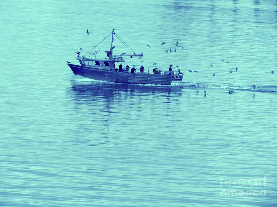 Fishing Boat Photograph by Mary Mikawoz